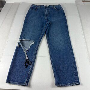 Abercrombie Fitch Jean Women 28x25* High Rise Ankle Straight Blue Denim Tag 29 S